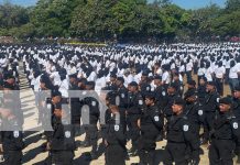 Chinandega refuerza su seguridad con la juramentación de la Policía Voluntaria Foto: Juramentación de policías voluntarios en Chinandega /TN8