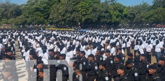 Foto: Juramentación de policías voluntarios en Chinandega /TN8