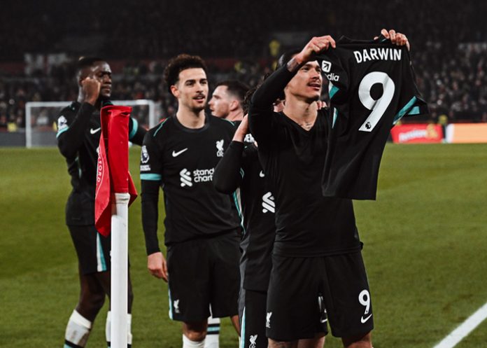 Liverpool Darwin Núñez con doblete por Liverpool