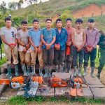 Ejército de Nicaragua detiene a ocho ciudadanos por delitos ambientales en Bosawás Foto: Presos por delito ambiental en Bosawás / TN8