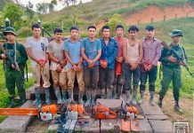 Ejército de Nicaragua detiene a ocho ciudadanos por delitos ambientales en Bosawás Foto: Presos por delito ambiental en Bosawás / TN8
