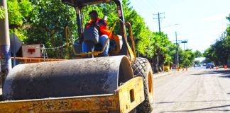 Foto: Reparación de calle El Triunfo en Managua / TN8
