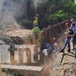 Familias del barrio Anexo a Villa Libertad, en Managua, celebran mejoras del drenaje pluvial Foto: Trabajos de drenaje pluvial en el Anexo a Villa Libertad, Managua / TN8