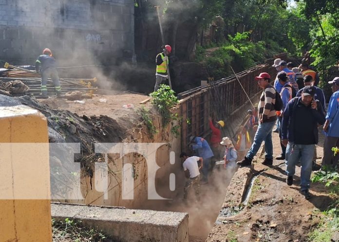 Foto: Trabajos de drenaje pluvial en el Anexo a Villa Libertad, Managua / TN8