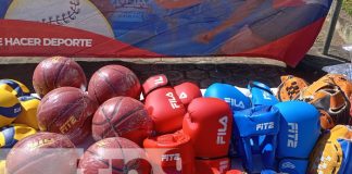 Foto: Material deportivo a jóvenes de Nicaragua / TN8