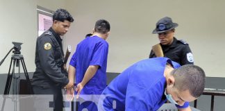 Foto: Procesamiento judicial a presuntos autores de robo violento en Managua / TN8