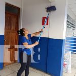 Intensa jornada de limpieza en el colegio Barrilete de Colores Foto: Limpieza en el centro educativo Barrilete de Colores / TN8