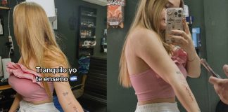 Foto: Salma Flores enciende las redes al tatuarse frase de Don Joaco /Cortesía
