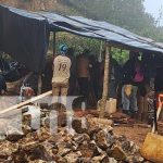 ¡Una mano divina! Logran rescatar a mineros soterrados en Chontales Foto: Mineros soterrados en Santo Domingo, Chontales / TN8