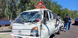 Foto: Accidente con camionero atrapado en Tipitapa / TN8