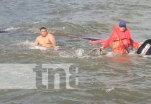 Milagro en el Cocibolca: tripulantes sobreviven a naufragio de lancha con gas licuado Foto: Naufragio de una embarcación en el Lago Cocibolca / TN8
