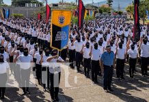 2 mil policías voluntarios asumen el compromiso con la paz en Granada Foto: Policías Voluntarios en Granada / TN8