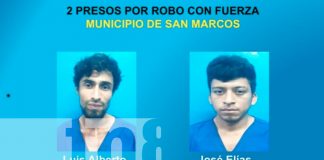 Foto: Policía Nacional captura a 6 sujetos por delitos de peligrosidad en Carazo/TN8