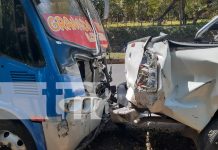 Foto: Cinco personas lesionadas en accidente de tránsito en la carretera Masaya - Granada/TN8