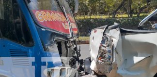 Foto: Cinco personas lesionadas en accidente de tránsito en la carretera Masaya - Granada/TN8
