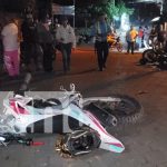 Accidente de tránsito en barrio Minvah, en Juigalpa, Chontales, deja tres personas heridas Foto: Accidente de tránsito en barrio Minvah, en Juigalpa, Chontales, deja tres personas heridas/TN8