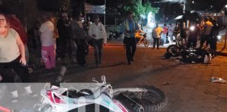 Foto: Accidente de tránsito en barrio Minvah, en Juigalpa, Chontales, deja tres personas heridas/TN8