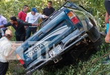 Tres personas heridas en accidente de tránsito en la comarca Siuce, en Jalapa Foto: Tres personas heridas en accidente de tránsito en la comarca Siuce, en Jalapa/TN8