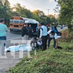 Padre e hijo pierden la vida en trágico accidente en carretera sur, Managua Foto: Accidente en el km 16 de la Carretera Panamericana Sur, Managua/TN8