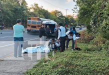 Foto: Accidente en el km 16 de la Carretera Panamericana Sur, Managua/TN8