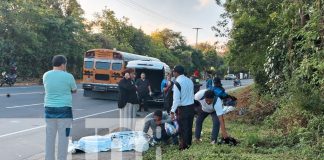 Foto: Accidente en el km 16 de la Carretera Panamericana Sur, Managua/TN8