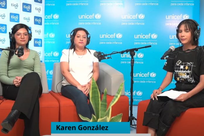 1 Foto: Tigo Nicaragua y UNICEF comparten en el “Podcast por la Niñez Click Seguro” / Cortesía