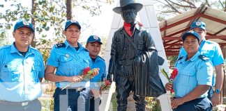 Foto: Nandaime rinde homenaje a Sandino /TN8