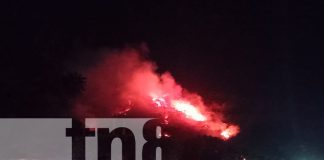 Foto: Fuerte incendio forestal en Managua/TN8
