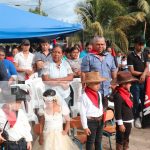 Foto: Familias de Siuna celebran la entrega de nuevas calles adoquinadas en el barrio San Pablo/TN8