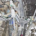 Derrumbe de puente en Corea del Sur deja cuatro muertos Foto: Tragedia en Corea del Sur /cortesía