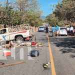 Hombre muere tras caer de camioneta en trágico raid en Chinandega Foto: Accidente mortal en Chinandega/TN8