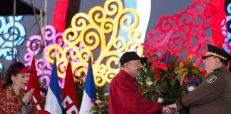 Foto: Co-Presidentes Daniel Ortega y Rosario Murillo destacan legado de Sandino en juramentación del General Avilés: "Sus ideales siguen vigentes"/Cortesía