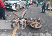 Motociclista en estado crítico tras accidente en carretera hacia Santa Lucía, Boaco Foto: Motociclista en estado crítico tras accidente en carretera hacia Santa Lucia, Boaco/TN8
