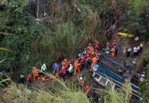 Madrugada mortal: Bus se desploma en Guatemala y deja 40 muertos Foto: Tragedia en Guatemala /cortesía