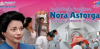Foto: Nicaragua honra a Nora Astorga con clínicas de detección temprana de cáncer / Cortesía