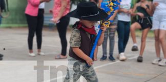 Foto: Infantes conmemoran la inmortalidad del General de hombres y mujeres libres en Managua/TN8