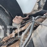Fuerte accidente de tránsito en Juigalpa deja dos motociclistas heridos tras ser impactados por un vehículo Foto: Accidente de transito deja dos motociclistas lesionados en Juigalpa/TN8