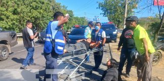 Foto: Violenta colisión entre motos deja cuatro lesionados en la Cuesta El Plomo / TN8