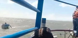 Foto: Rescate heroico en el Lago Cocibolca: Tres pescadores a salvo tras fallas mecánicas/TN8
