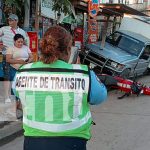 Impactante accidente en Bluefields: motociclista atropellado por su propio primo Foto: Camioneta sin frenos causa accidente en Bluefields/TN8