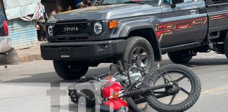 Foto: Motociclista se resbala en Juigalpa/TN8