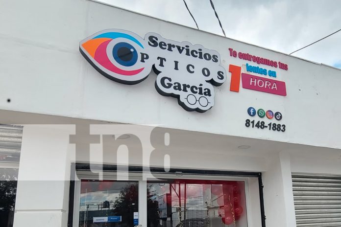Foto: Servicios Ópticos García inaugura su tercera sucursal en Altamira, Managua/TN8 Foto: Servicios Ópticos García inaugura su tercera sucursal en Altamira, Managua/TN8