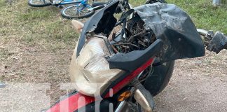 Foto: Motociclista se estrella contra un bulto de arena en Chontales/TN8