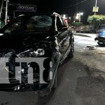 ¡Por poco no la cuenta! Motociclista salió por los aires en brutal accidente en Juigalpa Foto: Fuerte accidente de tránsito en Juigalpa/TN8