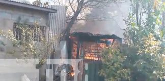 Foto: Incendio en una vivienda de Managua/TN8