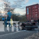 Tragedia en la Panamericana: Joven motociclista pierde la vida en accidente en Madriz Foto: Tragedia en la Panamericana: Joven motociclista pierde la vida en accidente en Madriz/TN8