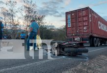 Tragedia en la Panamericana: Joven motociclista pierde la vida en accidente en Madriz Foto: Tragedia en la Panamericana: Joven motociclista pierde la vida en accidente en Madriz/TN8
