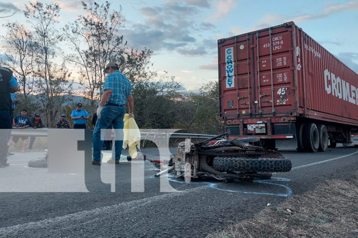 Foto: Tragedia en la Panamericana: Joven motociclista pierde la vida en accidente en Madriz/TN8
