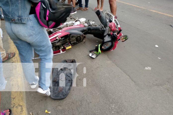 Foto: Fuerte accidente de transito en Rivas/TN8