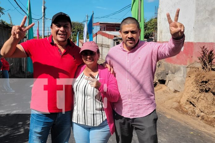 Foto: Alcaldía de Managua inaugura 6 calles en el barrio San Isidro/TN8 Foto: Alcaldía de Managua inaugura 6 calles en el barrio San Isidro/TN8